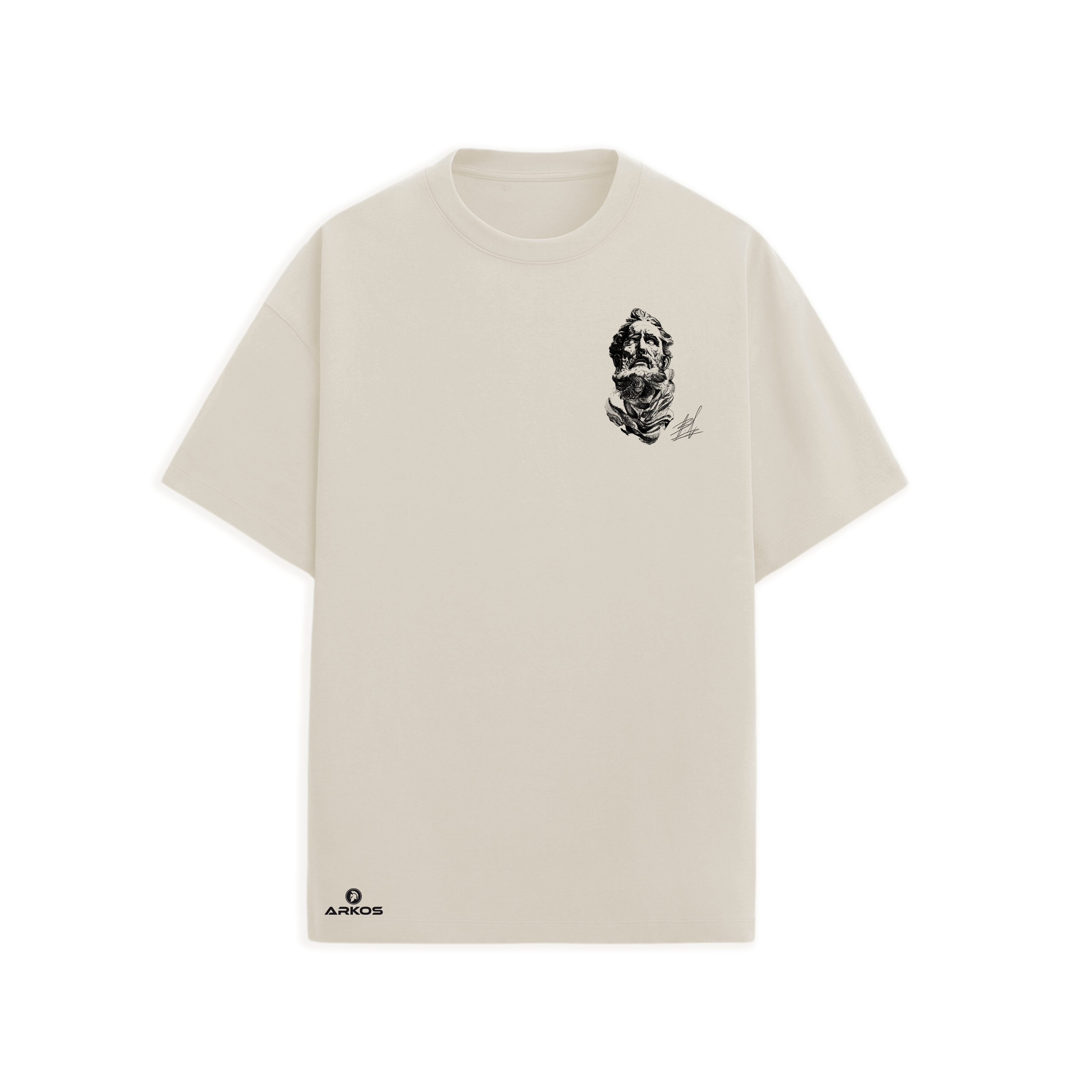 Camiseta Oversize Cream - Escultura clasica