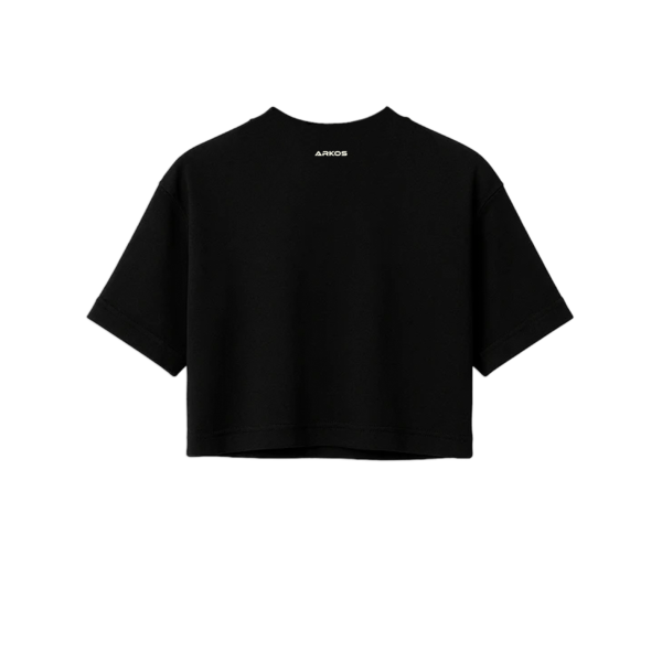 Crop-top tacto frio gato punto corazón