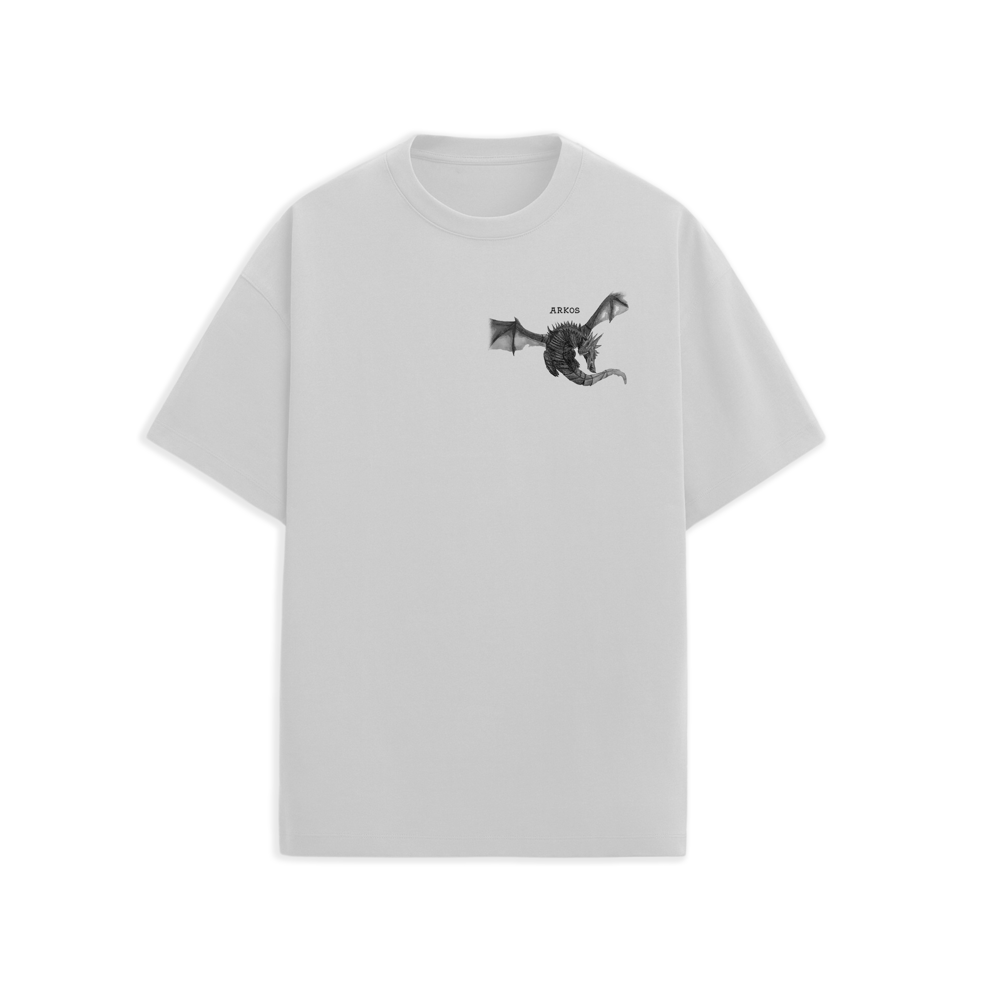 Camiseta Oversize – Guerrero Medieval vs Dragón