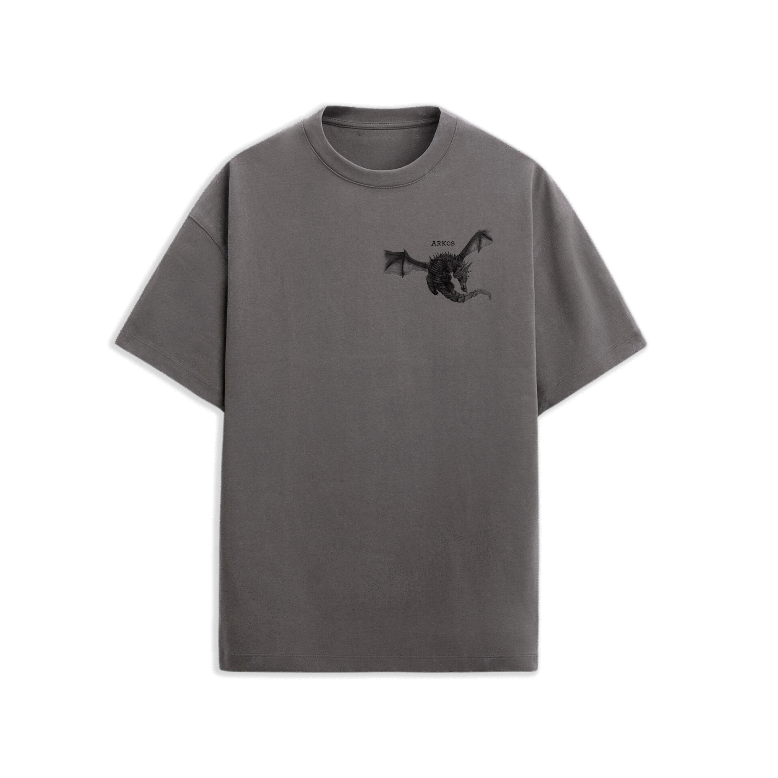 Camiseta Oversize – Guerrero Medieval vs Dragón